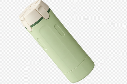 Botella verde sin fondo
